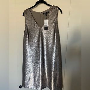 Banana Republic sequin dress NWT sleeveless sheath size 14